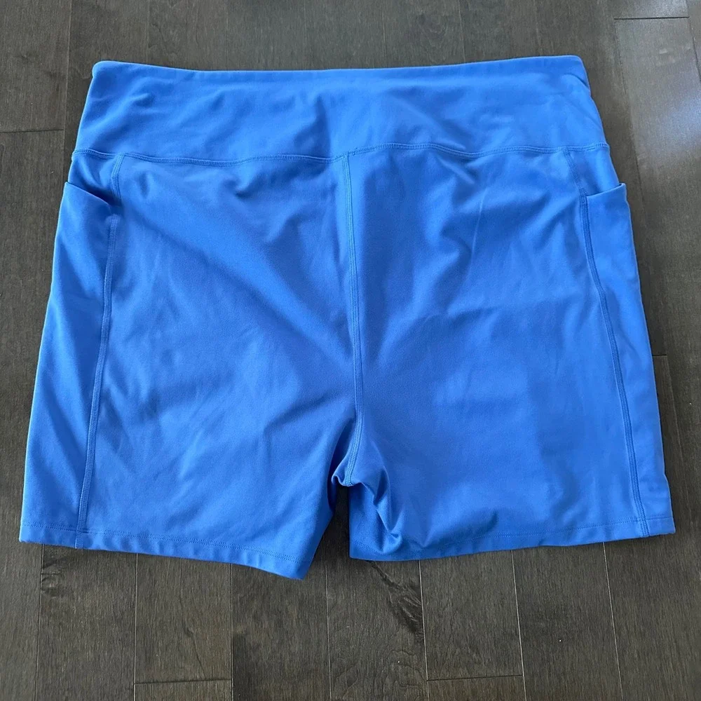 Girlfriend Collective Compressive Pocket Run Short Workout‎ Blue Purple 4XL
